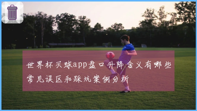 世界杯买球app盘口升降含义有哪些常见误区和踩坑案例分析